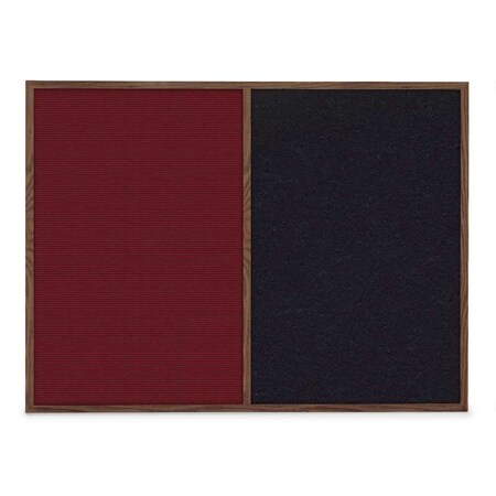 United Visual Products Slim Style Indoor Enclosed Corkboard, 48 UVRDS48SBH-SATIN-ULTMAR